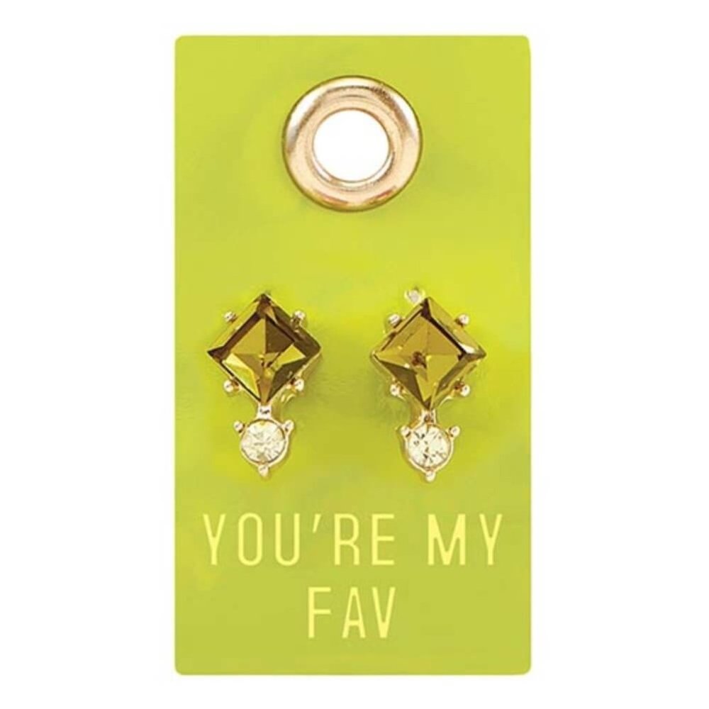 Gemstone Earrings - YOU'RE MY FAV